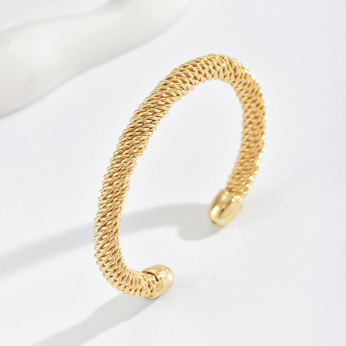 Cassian Seil-Manschettenarmband | Gold