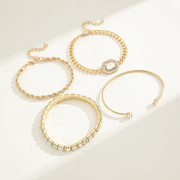 Domitia Calvina Bracelet Set | Gold