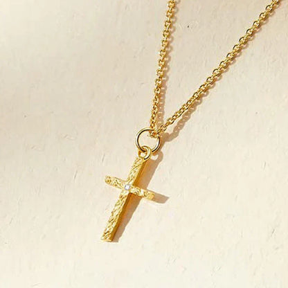 Kreuz-Initialen-Halskettenset | Gold