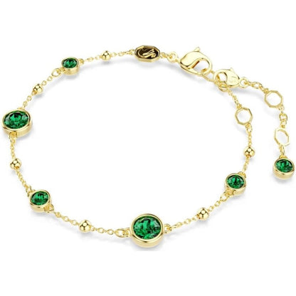 Zierliches Smaragdarmband | Gold