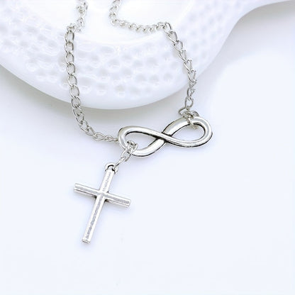 Ewiges Kreuz-Anhänger Halskette | Gold