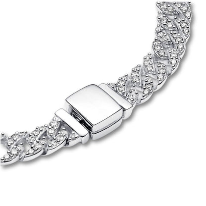 Pavé-Panzerarmband | Gold