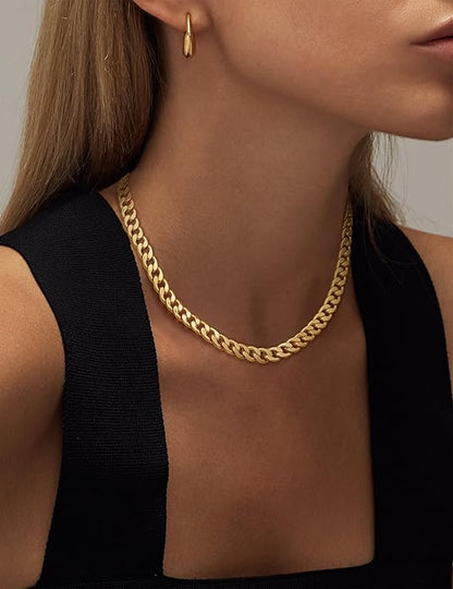 Massive kubanische Gliederkette | Gold