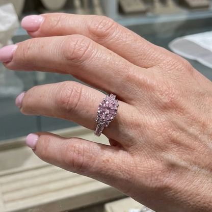 Celia Rosette Ring | Weißgold
