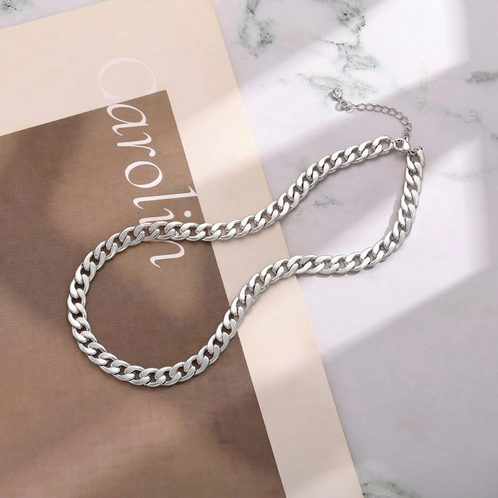 Massive kubanische Gliederkette | Gold