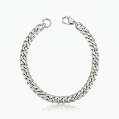 Kubanisches Armband aus Nachlass | Weißgold