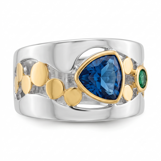 Antiker Ice-Gem-Ring | Weißgold