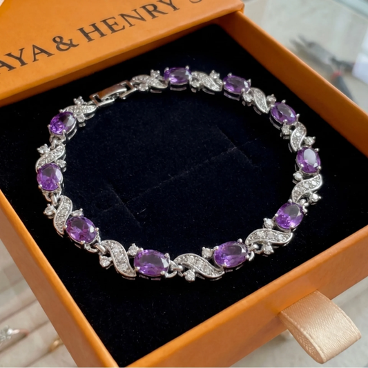 Giada Valethyst Armband | Weißgold