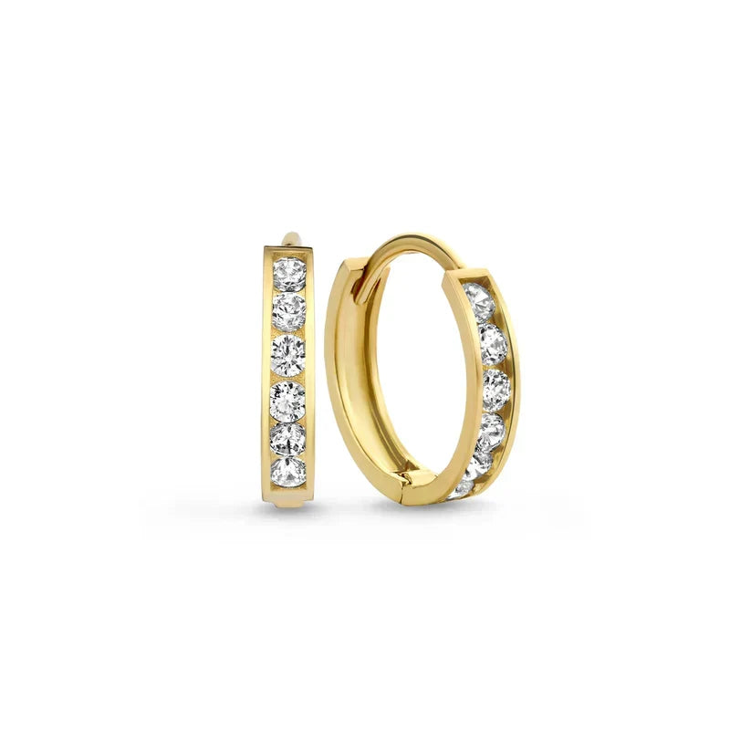 Dara Brillane Stone Ohrringe Set | Gold