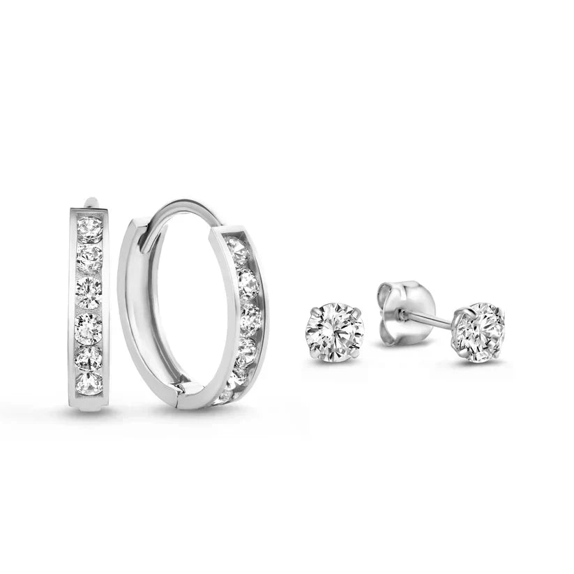 Dara Brillane Stone Ohrringe Set | Gold