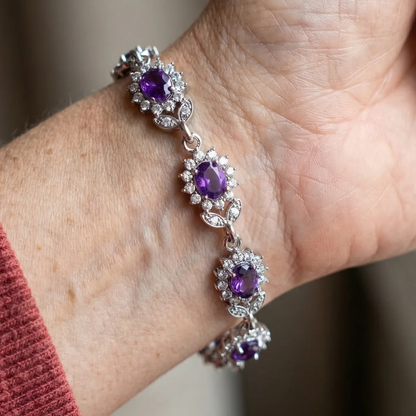 Iridessa Violetthorn Armband | Weißgold