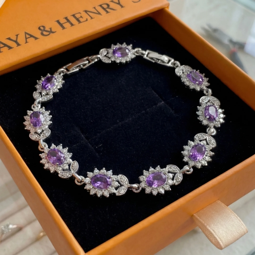 Iridessa Violetthorn Armband | Weißgold