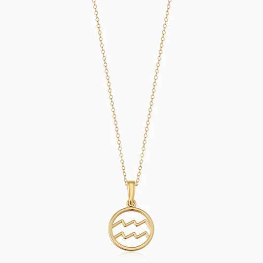 Zodiac sign necklace - Gold