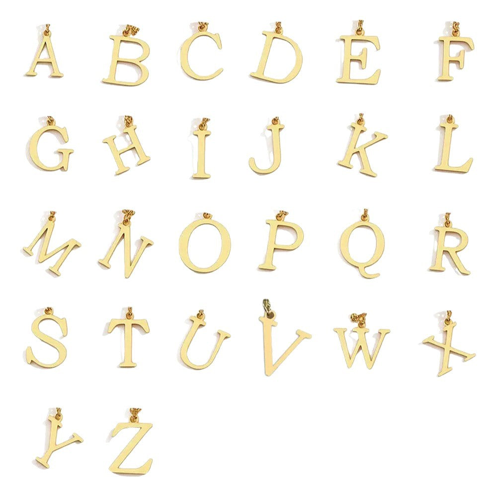Mehrreihige Initialen-Halskette | Gold