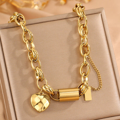 Heartened Chunky-Halskette | Gold