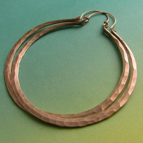 Kupfer-Ohrringe "Twin Arc"