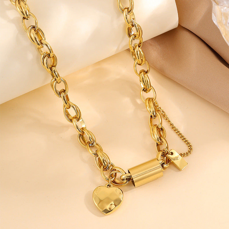 Heartened Chunky-Halskette | Gold
