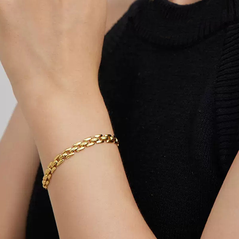 Uhrenkettenarmband | Gold