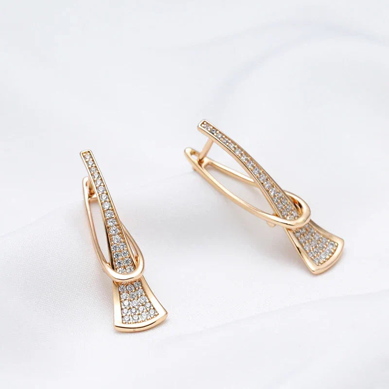 Radiant Layers Kristall-Ohrringe | Gold