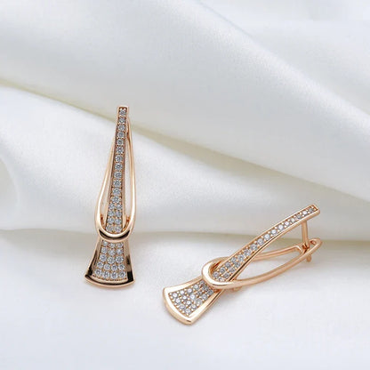 Radiant Layers Kristall-Ohrringe | Gold
