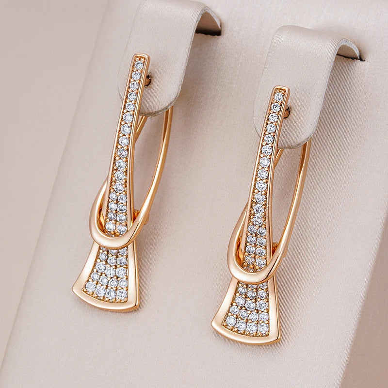 Radiant Layers Kristall-Ohrringe | Gold