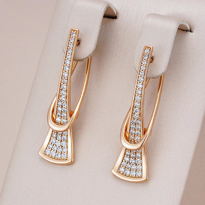 Radiant Layers Kristall-Ohrringe | Gold