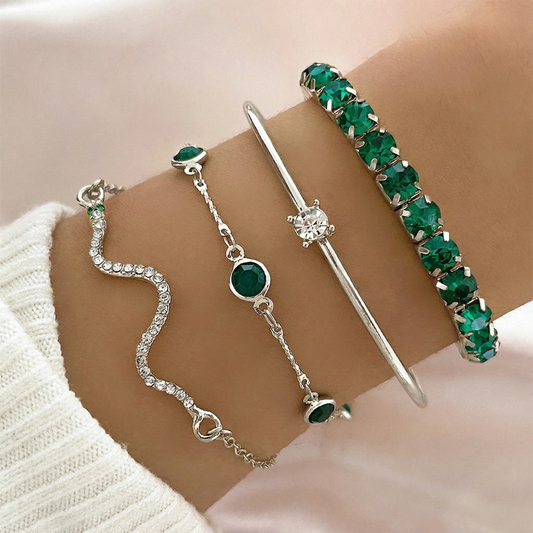 Sorina Feldwyn Armband-Set | Weißgold