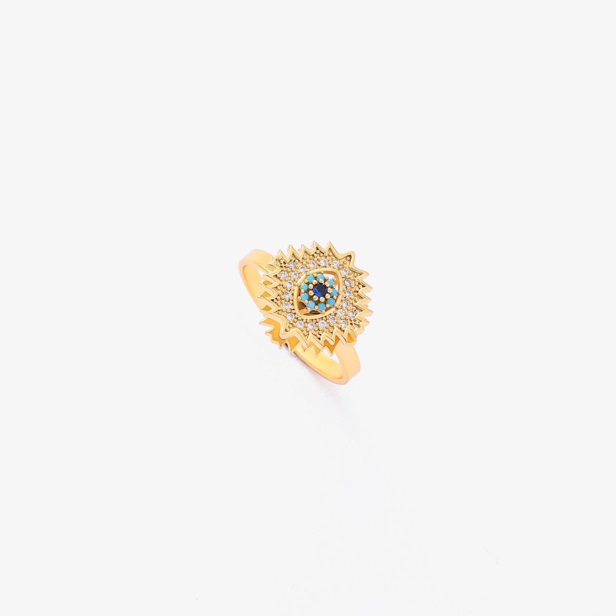 Saphir Sonnenstrahl Spinnring | Gold