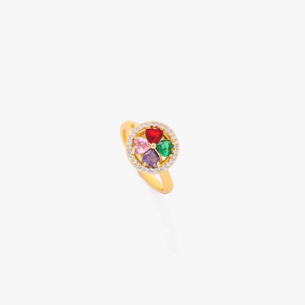 Colorwave Herzen Drehring | Gold