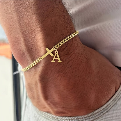 Anfangsbuchstaben-Armband | Gold