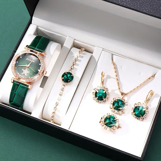 Verdantra Timecourt Schmuck-Set | Gold