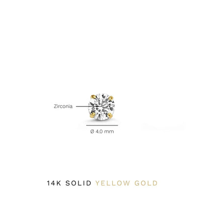 Larmes de Lune Steinohrstecker | Gold