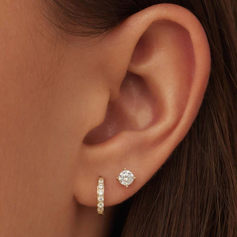 Dara Brillane Stone Ohrringe Set | Gold