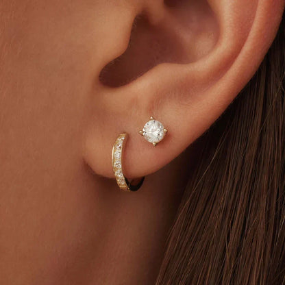 Dara Brillane Stone Ohrringe Set | Gold