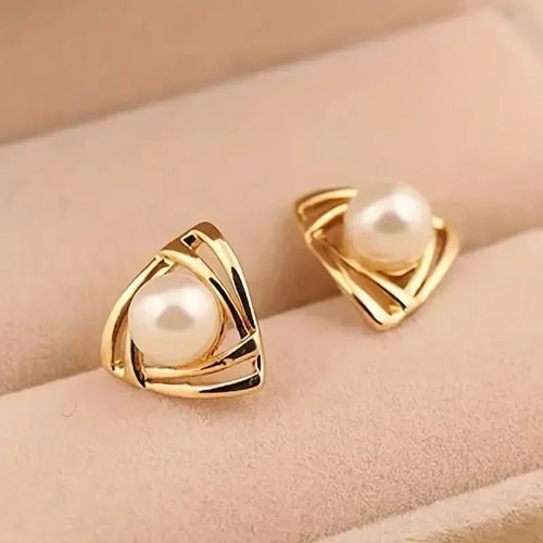 Exquisite Perlen- und Goldohrringe | Gold