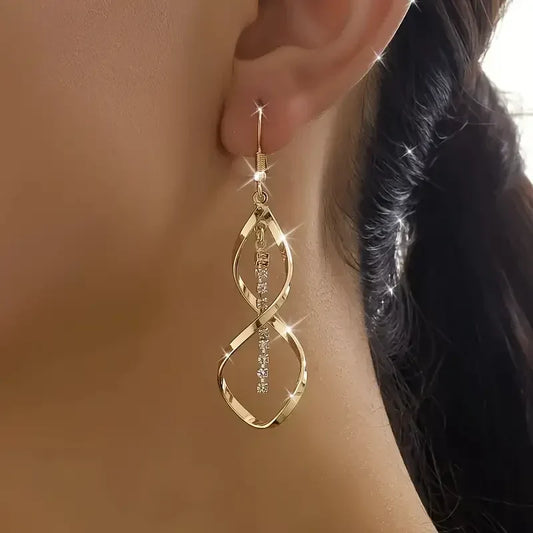 Sunbeam Spiral-Ohrringe - Gold