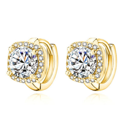 Nadine quadratische Ohrringe | Gold